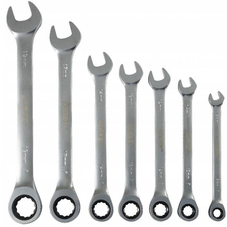 VERKE V35400 KLUCZE PŁASKO OCZKOWE Z GRZECHOTKĄ 8-19 mm D-73520