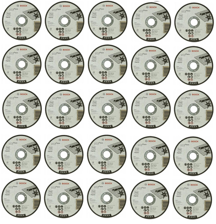 BOSCH TARCZE DO STALI INOX 125x1 RAPIDO 25 sztuk