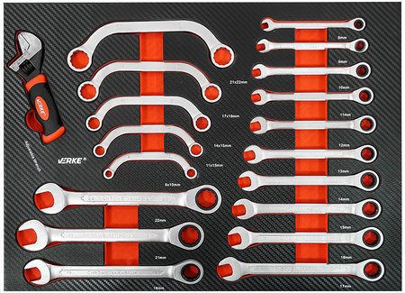 VERKE V33113 SZAFKA NARZĘDZIOWA 12 SZUFLAD+ 293 NARZĘDZI