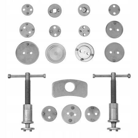 VERKE V86202 ZESTAW DO WYCISKANIA NAPRAWY COFANIA TŁOCZKÓW HAMULCOWYCH PRASKA KLUCZ 18el
