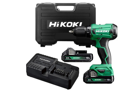 HIKOKI DS18DAWCZ WIERTARKO-WKRĘTARKA 50Nm 18V + 2 AKUMULATORY 2,0Ah + ŁADOWARKA + WALIZKA