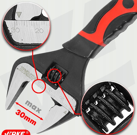 VERKE V86505 KLUCZ NASTAWNY SZEROKI 150mm 0-30mm