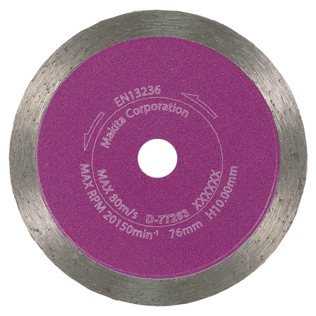 MAKITA D-77263 TARCZA TNĄCA DO PŁYTEK GRESU DIAMENTOWA 76x10mm