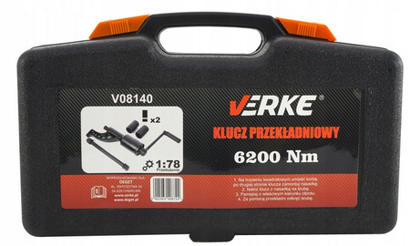 VERKE V08140 KLUCZ PRZEKŁADNIOWY PLANETARNY DO KÓŁ 1:78 6200Nm