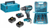 MAKITA DDF485RFJ Wkrętarka 18V 2x 3Ah + SET MAKITA 212szt