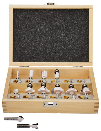 MAKITA D-53556 TRZPIEŃ 8 MM - 12SZT ZESTAW FREZÓW