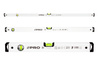 PRO 3-01-01-AB-Z01 ZESTAW POZIOMNIC PRO600 PLUS,BIAŁA,LIBELLA 2% 50,100,150CM