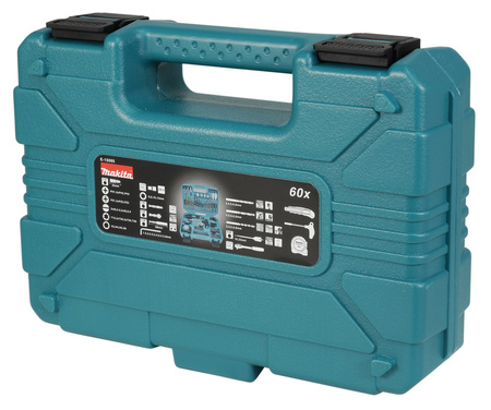 MAKITA E-15095 ZESTAW OSPRZĘTU W WALIZCE 60 SZT.