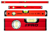 PRO 3-01-01-A1-Z04 ZESTAW POZIOMNIC PRO600 CZERWONA 17,40,60,120CM