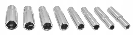 VERKE V39098 ZESTAW NASADEK 1/4'' 6-13mm - 8 szt.