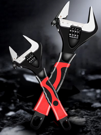 VERKE V86507 KLUCZ NASTAWNY 250MM 0-50MM