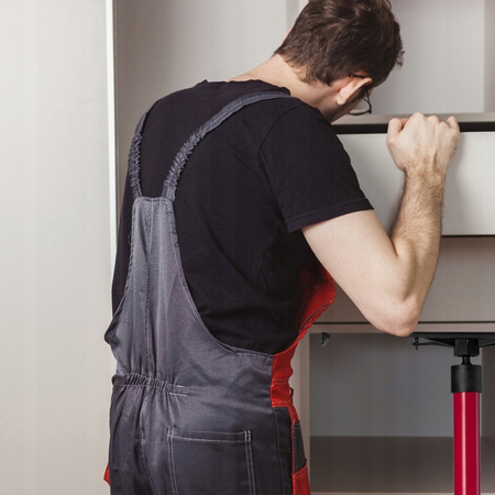 VERKE V86588 PODNOŚNIK PODPORA SUFITOWA TELESKOPOWA ROZPIERAK DO PŁYT GK 30 KG 50-115 CM