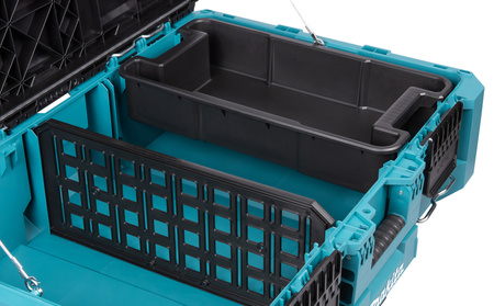 MAKITA MAKTRAK L P-91017 ORGANIZER PŁASKI MAX. 45 KG • 63,16 L • 4 POJEMNIKI • KOPOLIMER • DROBNE ELEMENTY