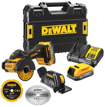 DeWALT DCS438E2T PRZECINARKA 18V XR 76mm + 2x1,7Ah