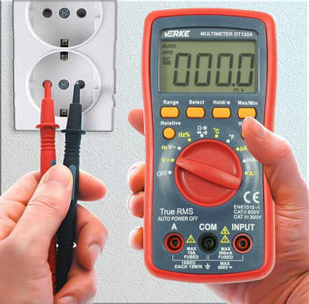 VERKE V86285 CYFROWY MIERNIK PRĄDU MULTIMETR RMS