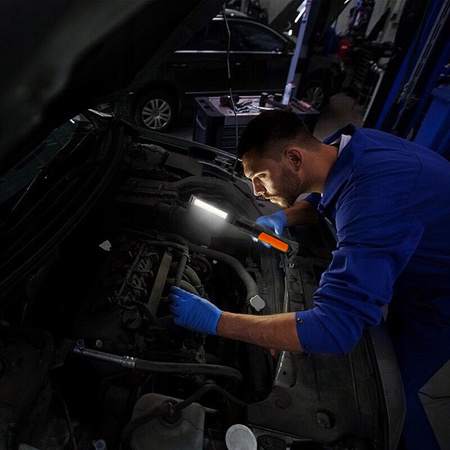 VERKE V87515 LAMPKA WARSZTATOWA ROBOCZA LED COB LATARKA AKUMULATOROWA Z MAGNESEM HAK USB