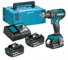 MAKITA DHP485RF3J Wkrętarka bezszczotkowa 18V 3x3Ah