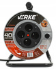 VERKE V70016 PRZEDŁUŻACZ ZWIJANY 3x1,5mm 40m 4 GNIAZDA