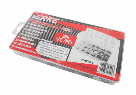 VERKE V06725 PIERŚCIENIE SEGERA ZEWNĘTRZNE SEGERY OSADCZE ZESTAW PIERŚCIENI ZEWNĘTRZNYCH 300 SZT