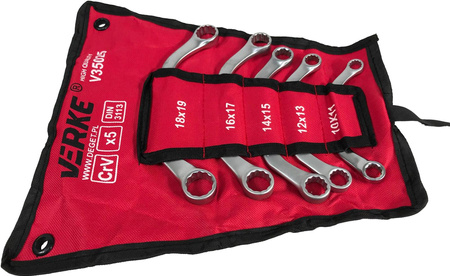 VERKE V35025 KLUCZE OCZKOWE TYP C 5 szt ALTERNATOR ETUI