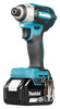 MAKITA DTD201RTJ ZAKRĘTARKA UDAROWA 18V • 1/4" • 210 NM • 4 BIEGI • 2x 5Ah
