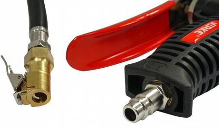 VERKE V81265 PISTOLET DO POMPOWANIA KÓŁ Z MANOMETREM 12 bar