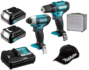 MAKITA CLX224X MEGA Zestaw Wkrętarka + Zakrętarka + Czapka