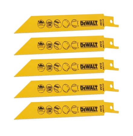 DeWALT DT2384 Brzeszczoty bimetalowe do metalu 5pc