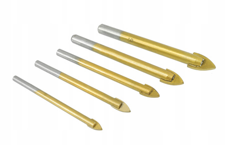 VERKE V05039 WIERTŁA DO SZKŁA I CERAMIKI 4-10 mm