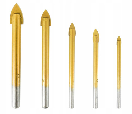 VERKE V05039 WIERTŁA DO SZKŁA I CERAMIKI 4-10 mm