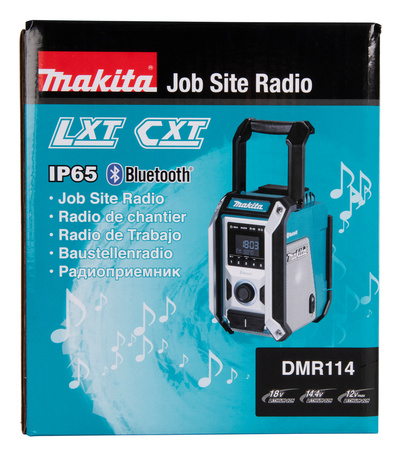 MAKITA DMR114 Radio AM/FM SUBWOOFER BLEUTOOTH FVAT