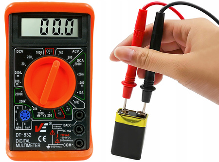 VERKE V86286 CYFROWY MIERNIK PRĄDU MULTIMETR TESTER