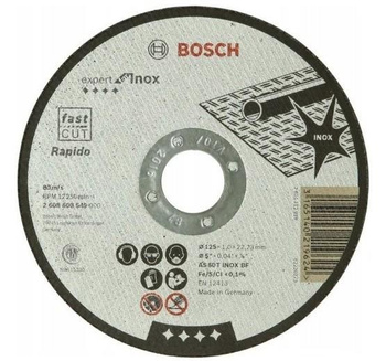BOSCH TARCZA DO STALI INOX 125x1 RAPIDO AS 60 T