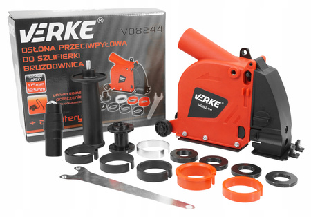 VERKE V08244 OSŁONA PRZECIWPYŁOWA BRUZDOWNICA DO SZLIFIERKI 125mm