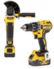 DeWALT DCK2020P2T Zestaw wkrętarka DCD791P2 szlifierka DCG405 