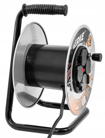 VERKE V70021 PRZEDŁUŻACZ ZWIJANY 3x2,5mm 40m 4 GNIAZDA