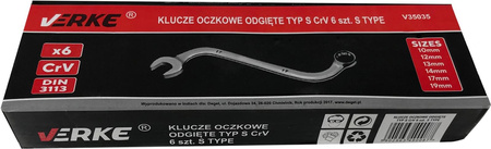 VERKE V35035 KLUCZE OCZKOWE TYP S 6 szt ALTERNATOR ETUI