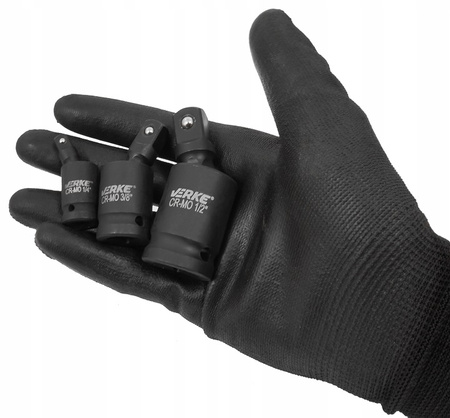 VERKE V39444 PRZEGUBY UDAROWE KULISTE 1/4", 3/8", 1/2"