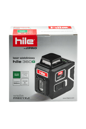 PRO HI-L1002 Laser płaszczyznowy Hile 360G (zielona wiązka)