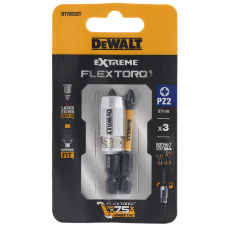 DeWALT DT70535T 2 x BIT UDAROWY IMPACT PZ2 + UCHWYT