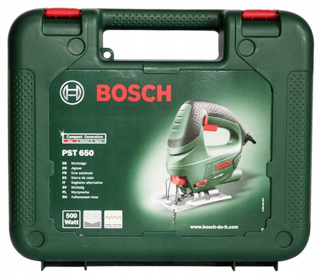 BOSCH PST 650 WYRZYNARKA 500W +WALIZKA +BRZESZCZOT