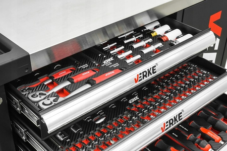 VERKE V33108 SZAFKA NARZĘDZIOWA 7 SZUFLAD+ 298 NARZĘDZI