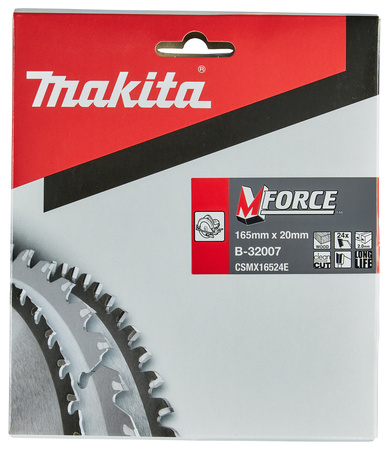 MAKITA D-03333 Tarcza do drewna płyt meblowych 165x20 24 Zęby