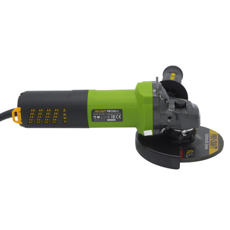 PROCRAFT PW1550 SZLIFIERKA KĄTOWA BEZSZCZOTKOWA REGULACJA OBROTÓW 125MM 850W