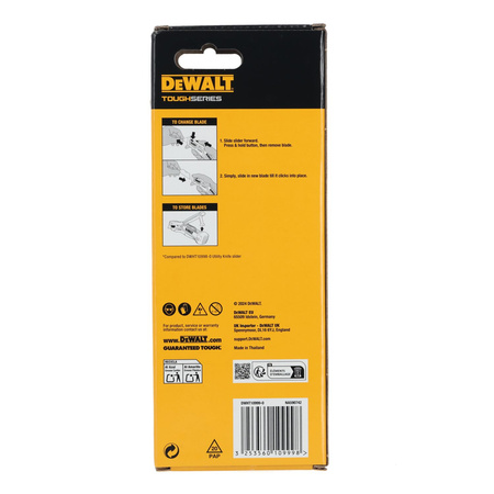 DeWALT DWHT10999-0 NÓŻ UNIWERSALNY Z WYSUWANYM OSTRZEM TRAPEZOWYM Z MAGAZYNKIEM NA 10 OSTRZY