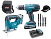 MAKITA DK18298X1 Zestaw Wkrętarka + Wyrzynarka COMBO