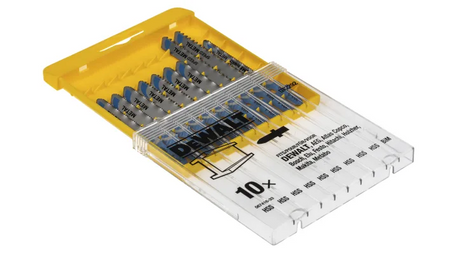 DeWALT DT2292 ZESTAW BRZESZCZOTÓW DO METALU 10 szt