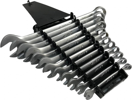 VERKE V35375 KLUCZE PŁASKO OCZKOWE 6-32mm 12 szt KLIP