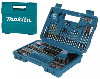 MAKITA Zestaw Wiertła Bity Otwornice Klucze 102 szt
