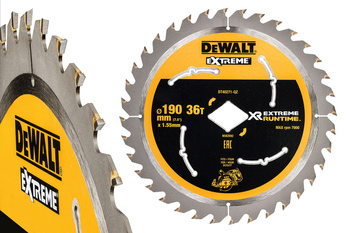 DeWALT DT40271 TARCZA PILARSKA EXTREME 190mm 36T DO DCS577